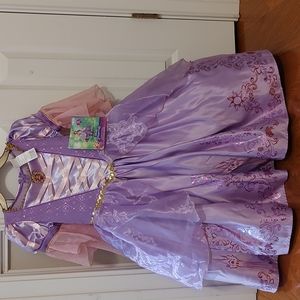 NWT Disney Princess Rapunzel Costume size 4-6x